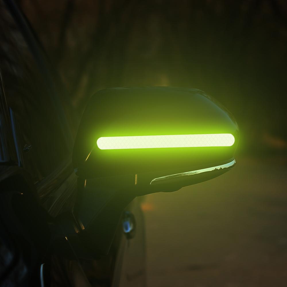 Изображение товара: LEEPEE наклейка на автомобиль, флуоресцентная Светоотражающая наклейка для зеркала заднего вида, 2 шт.