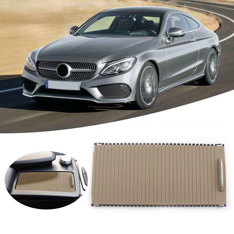 Изображение товара: 1pc Beige Center Console Roller Blind Cover High Quality Accessory Part Suitable For Benz E-Class W212 S212 C-Class W204 S204