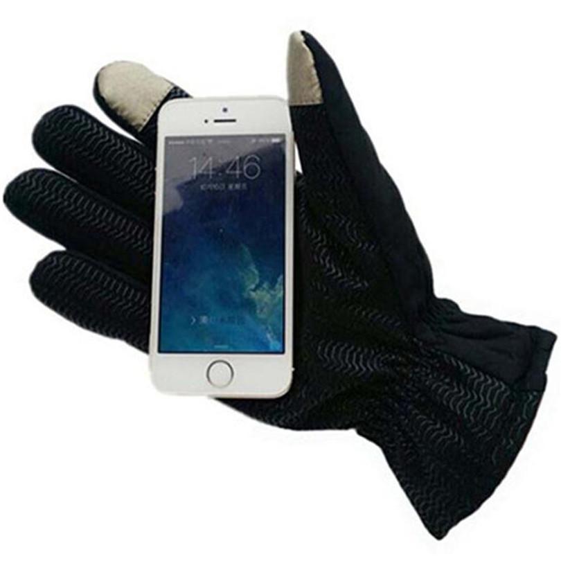 Изображение товара: Зимние теплые варежки для сенсорного экрана, мужские велосипедные перчатки для снегохода, водонепроницаемые ветрозащитные противоскользящие мужские черные велосипедные перчатки для верховой езды
