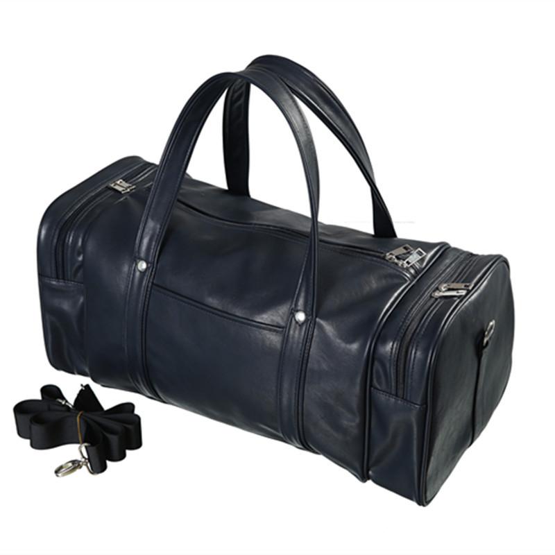 Изображение товара: Повседневные кожаные дорожные сумки для мужчин, роскошная вместительная портативная Сумочка на плечо, винтажные спортивные мешки для улицы и путешествий