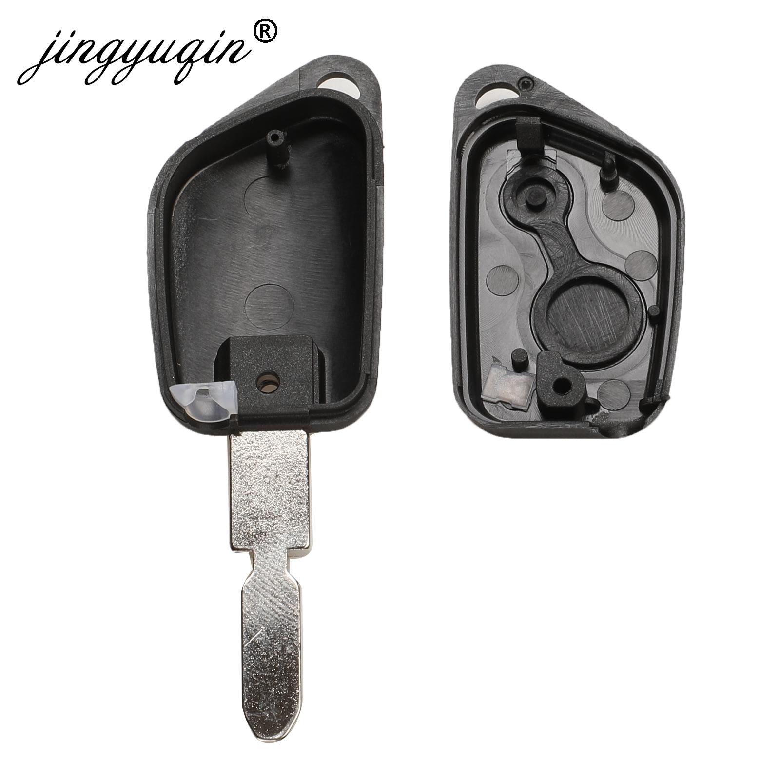 Изображение товара: Чехол для ключа jingyuqin 10p для Peugeot 206 306 205 405 Citroen Elysee Picasso Saxo Xsara Berlingo C2 C3 C4 10X 2
