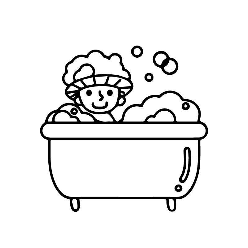 Изображение товара: YOJA 27x27,5 см Ванная комната Стекло наклейка ребенок купальный узор стены дома Стикеры G2-0268