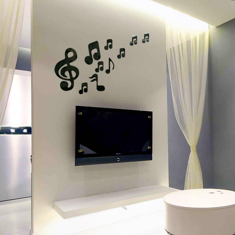 Изображение товара: Стена с музыкальными нотами стикер гостиной украшение дивана, стен креативные наклейки на стену