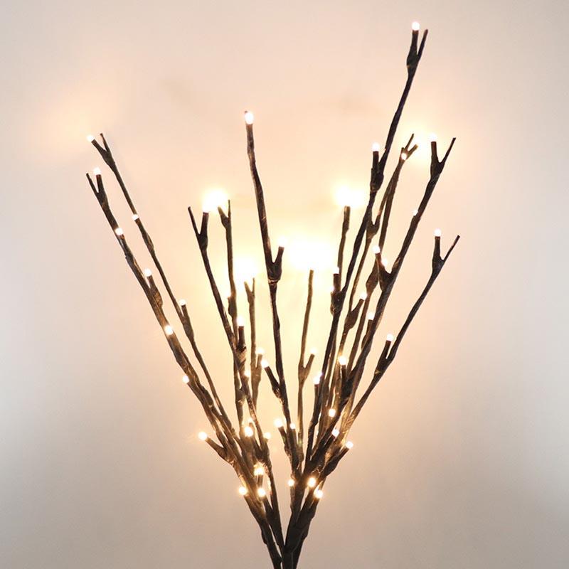 Изображение товара: Willow Tree светодиодный веточный светильник s для дома и дома, украшение для праздника, сказочный струнный светильник, Led ветка, цветочный светильник, ветви 50 см, 48 светодиодов