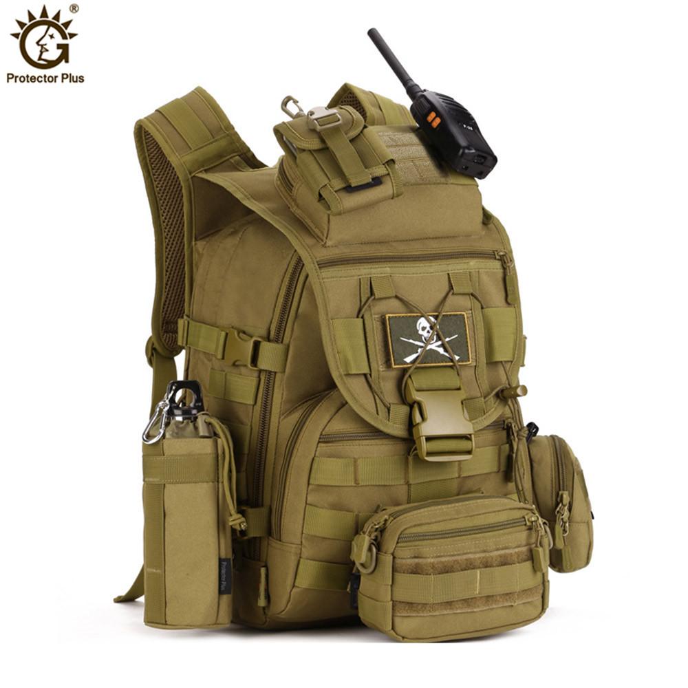 Изображение товара: Военный Тактический штурмовый рюкзак 40 л, армейская Водонепроницаемая Сумка Molle, рюкзак для активного отдыха, походов, кемпинга, охоты