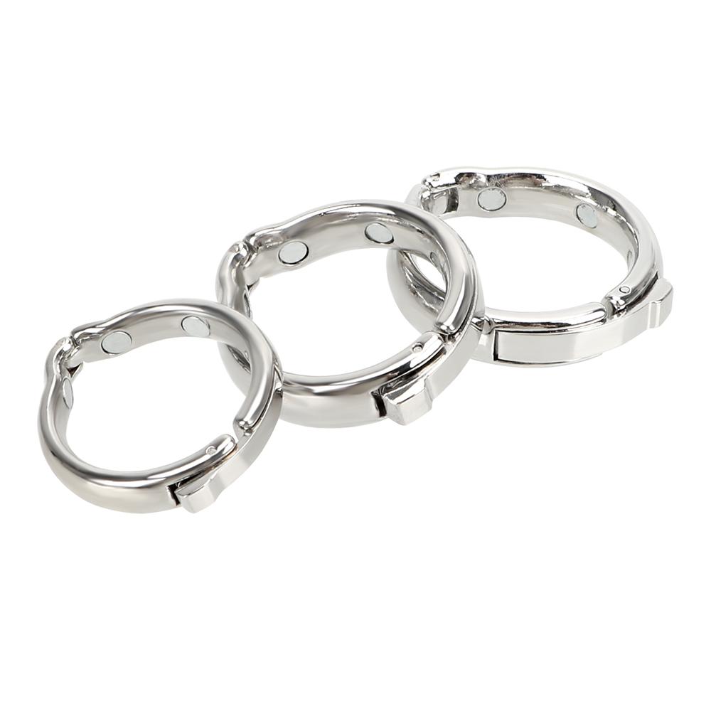 Изображение товара: Кольцо для коррекции пениса OLO, магнитное кольцо на пенис для задержки эякуляции, V тип, металлический Регулируемый размер, рукав для пениса, секс-игрушки для мужчин
