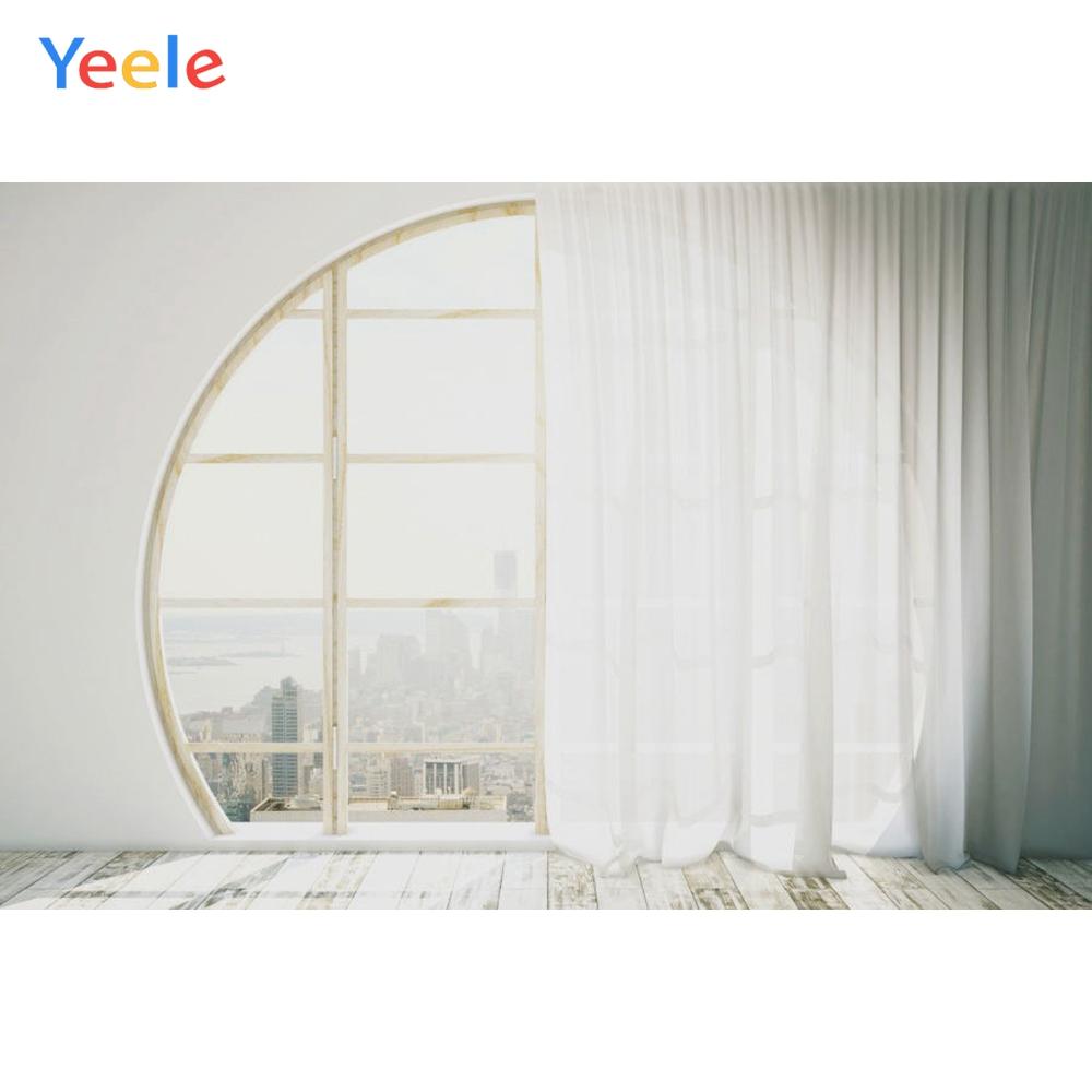 Изображение товара: Виниловый фон Yeele для фотосъемки с изображением оконных занавесок, для свадебной фотосъемки в фотостудии