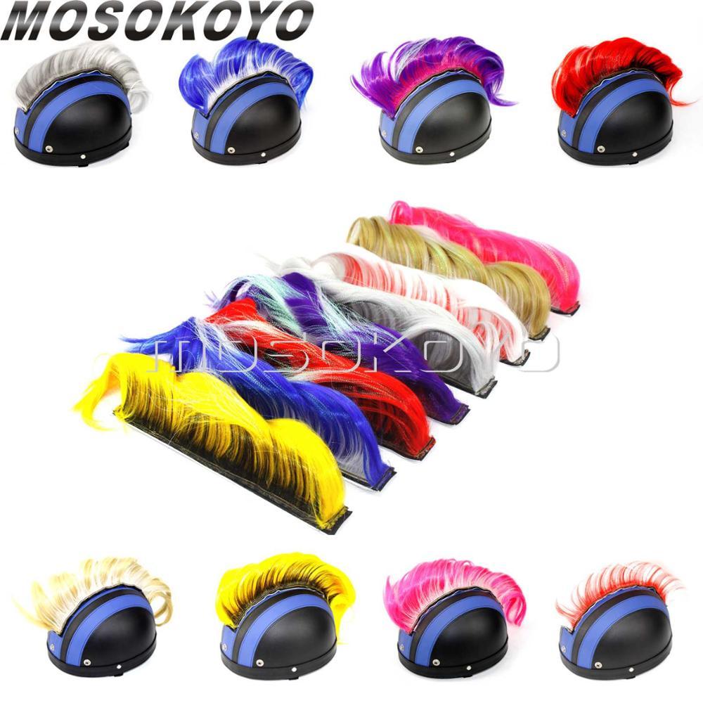 Изображение товара: 20 цветов, велосипедный шлем для снегохода, BMX, лыжного спорта, шлем Mohawk Casco, наклейка с перьями Mohawks