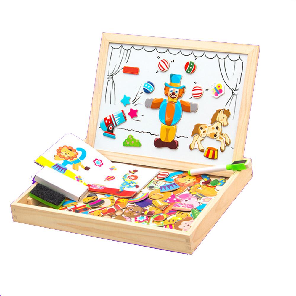 Изображение товара: Детский Деревянный 3D пазл, головоломки, детские Мультяшные игрушки, Ранние обучающие тренировочные игры, Обучающие инструменты для развития