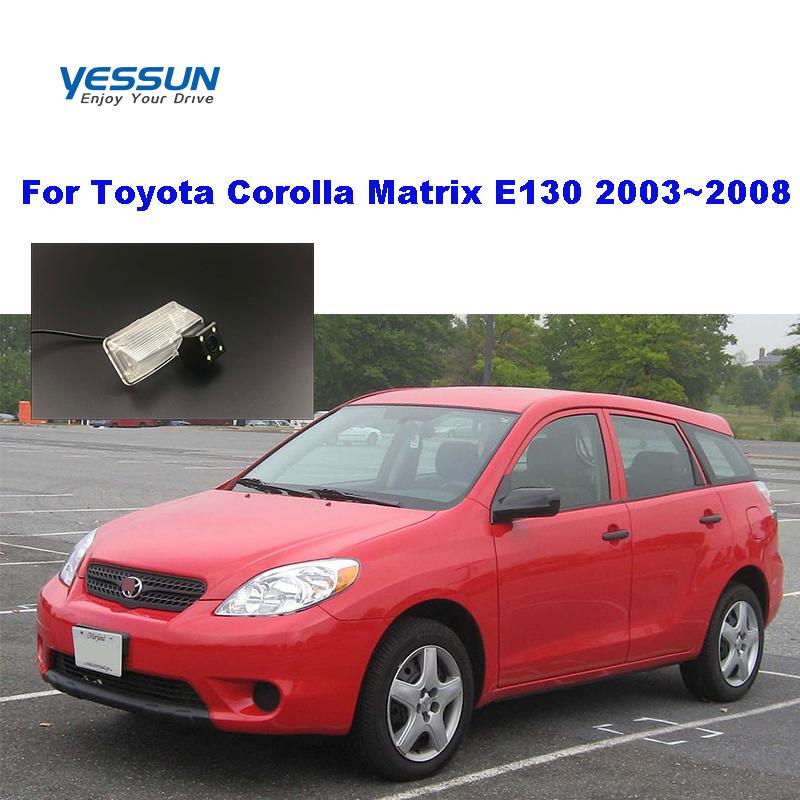 Изображение товара: Автомобильная камера заднего вида Yessun, водонепроницаемая камера заднего вида для Toyota Corolla Matrix E130 2003 ~ 2008 HD CCD, камера заднего вида с функцией ночного видения