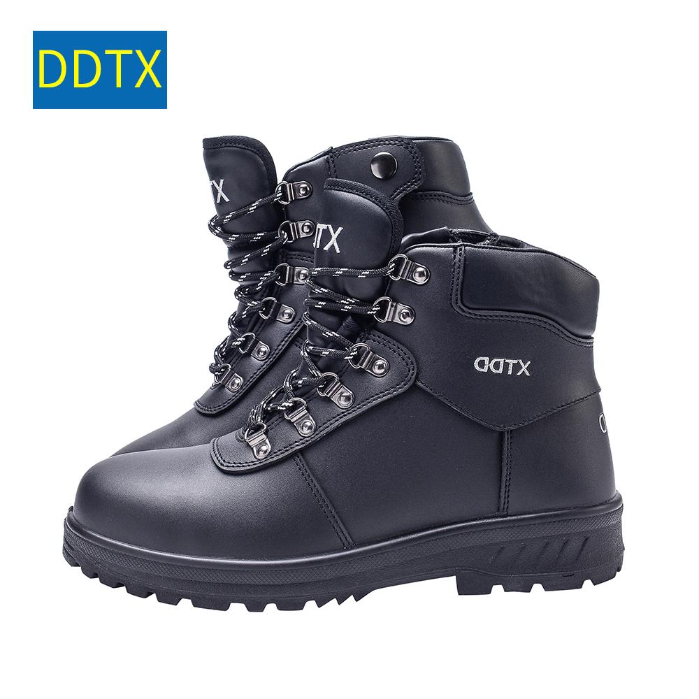 Изображение товара: DDTX черные защитные ботинки со стальным носком; светильник; удобная рабочая обувь; мужские кроссовки; Повседневная нескользящая обувь; SBP