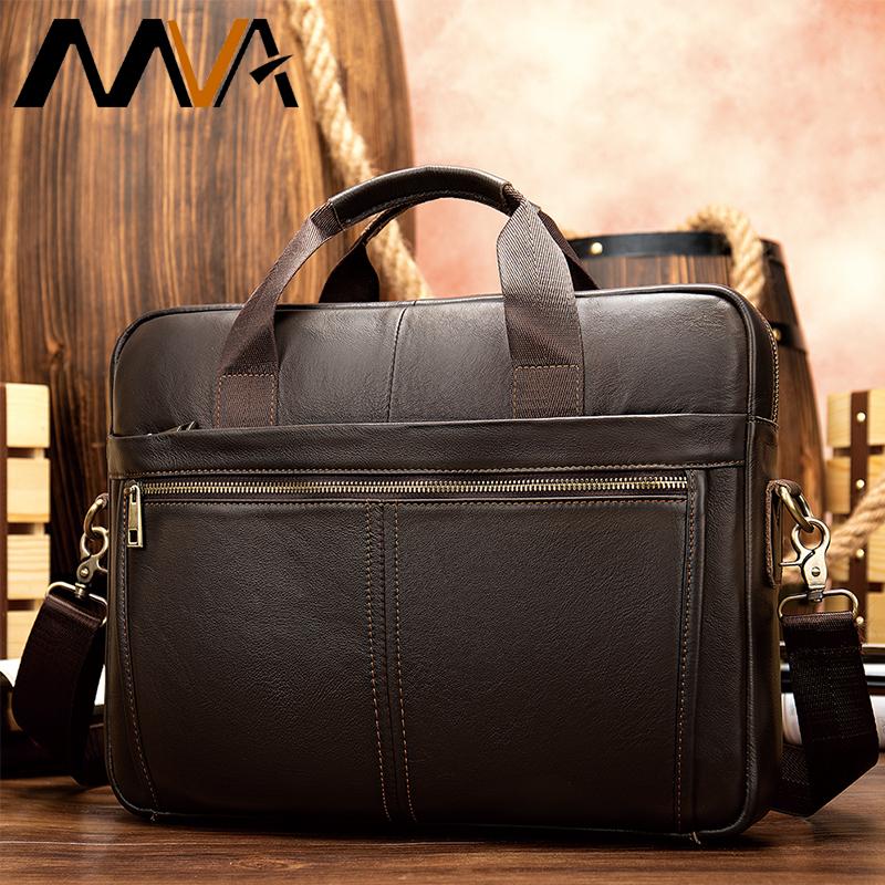 Изображение товара: Портфель мужской из натуральной кожи, сумка для ноутбука в деловом стиле