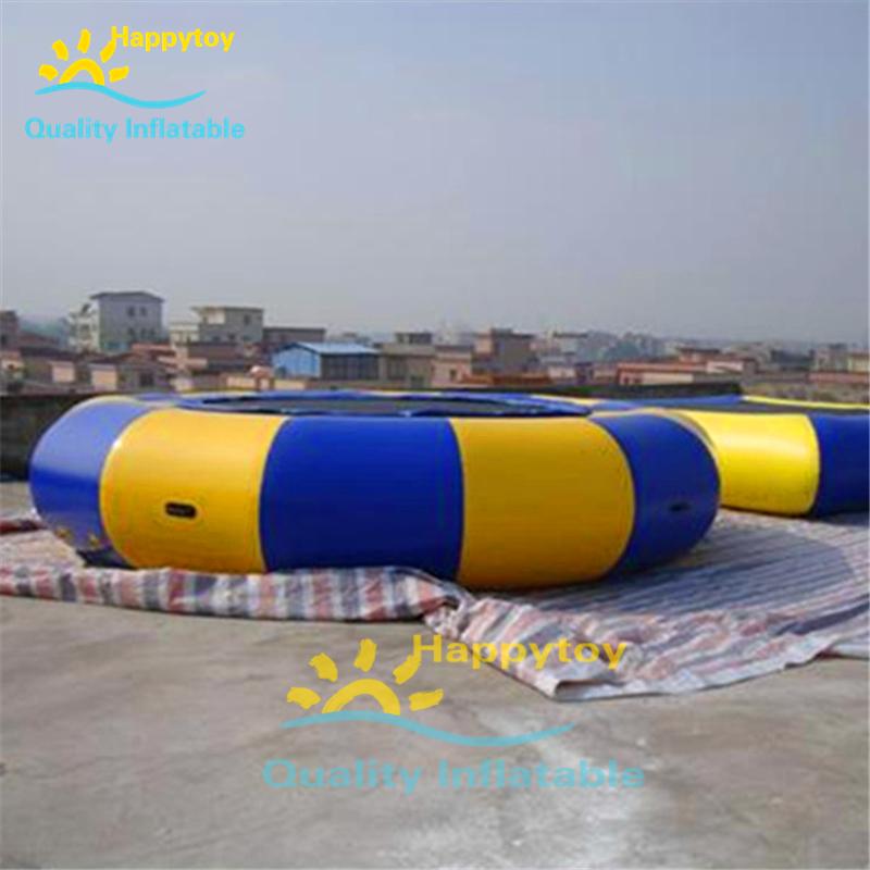 Изображение товара: Коммерческий надувной ПВХ водный плавающий водный Прыжок Надувной водный батут для продажи