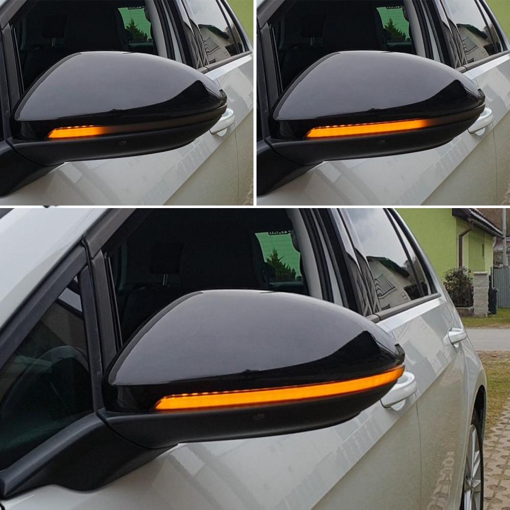 Изображение товара: Дымчатый динамический яркий светодиодный указатель поворота зеркало свет вода течет чистая версия для VW GOLF Mk7 Gti 7 R Rline Gtd