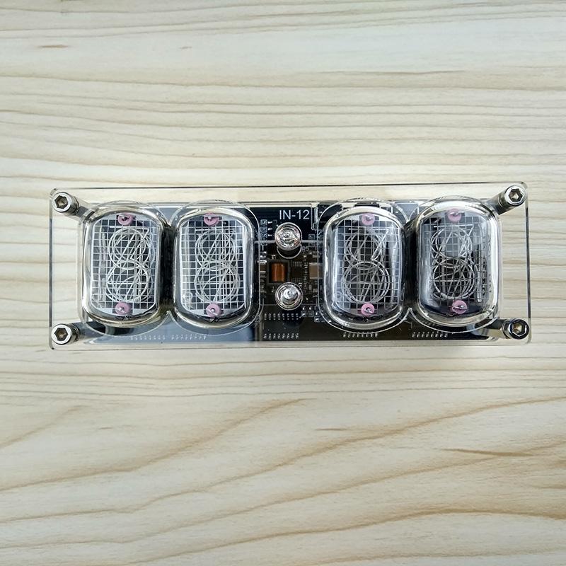 Изображение товара: 4-битные интегрированные светящиеся трубки, часы с подсветкой, СВЕТОДИОДНЫЙ цветной светодиодный светильник DS3231 nixie, светодиодный, с подсветкой