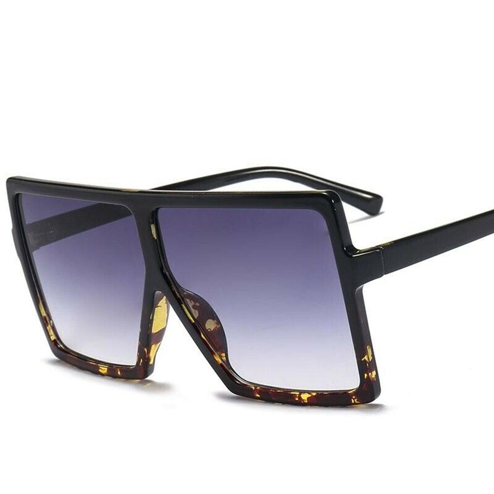 Изображение товара: Мужские и женские солнцезащитные очки, винтажные дизайнерские градиентные очки в стиле ретро, большие очки в оправе, 2019