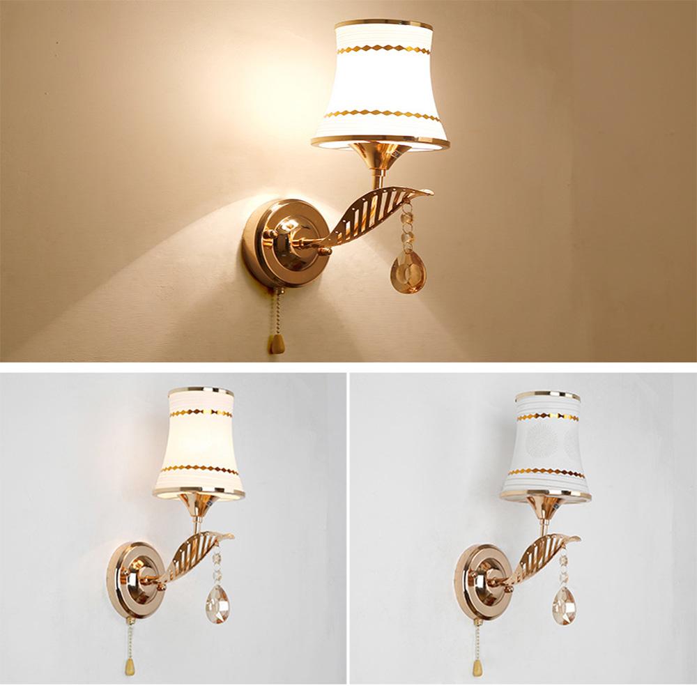 Изображение товара: Современный настенный светильник, креативные светодиодные лампы с кристаллами для прикроватной тумбочки, спальни, лестницы, коридора
