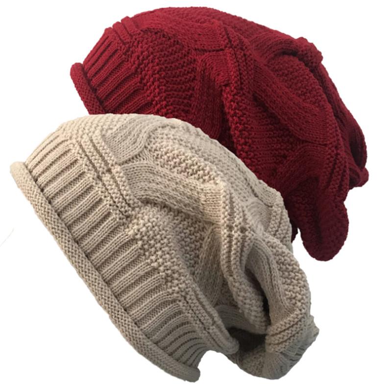 Изображение товара: Мужская зимняя шапка 2021, модные вязаные шапки для женщин, теплые облегающие шапки, шапочки, мужские и женские лыжные шапочки