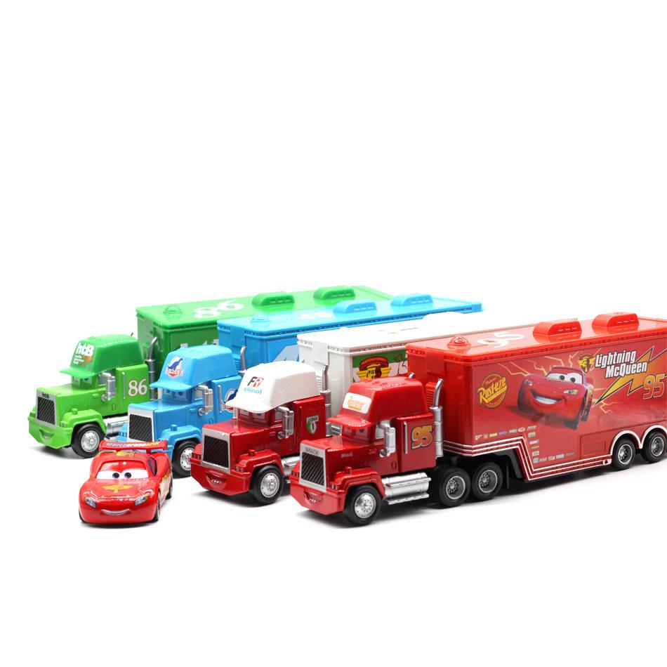 Изображение товара: Disney Pixar Cars 4 стиля mack truck Mcqueen Uncle литье под давлением металлический сплав и пластиковый модуль Обучающие игрушки, подарки для детей