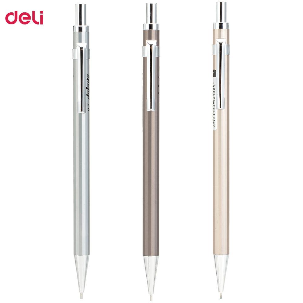 Изображение товара: Deli kawaii механический карандаш 0,5 мм 24 шт., Роскошные Металлические карандаши для школы, офисные принадлежности, милый канцелярский карандаш 0,7 мм, детский подарок