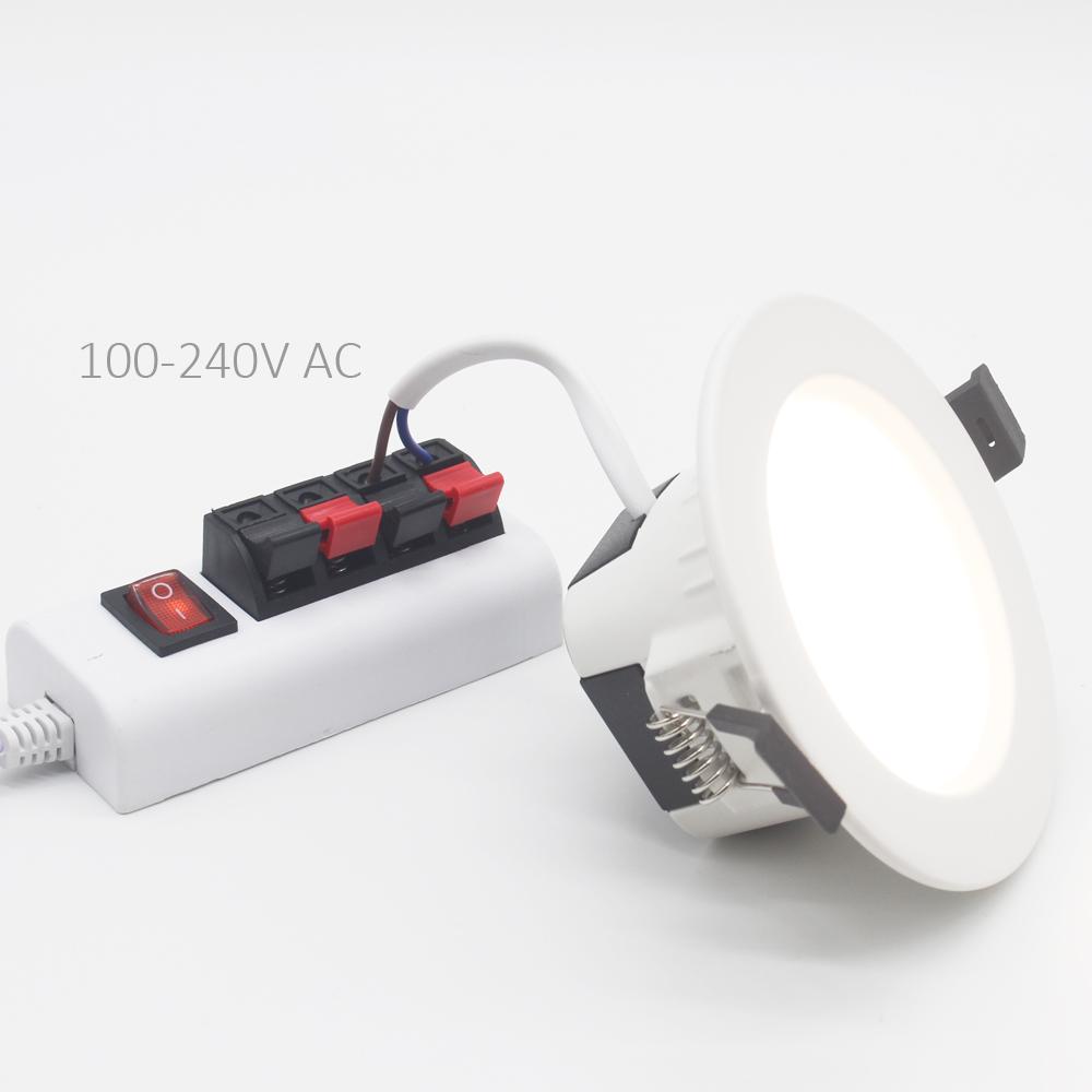 Изображение товара: Светодиодный Bluetooth светильник, встраиваемый, 5 Вт, RGBCCT, светодиодный, волшебный, с сеткой, с регулируемой яркостью, AC 110 В 220 В, точечный светильник, умный дом, Bluetooth лампы