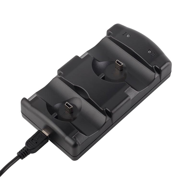 Изображение товара: Зарядное устройство 2 в 1 с двумя USB-портами, зарядная док-станция для PlayStation 3, для Sony, для контроллера PS3 и контроллера Move, оптовая продажа