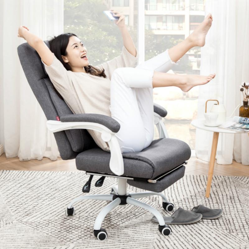 Изображение товара: ТКАНЕВОЕ компьютерное кресло, кресло для дома и офиса, вращающееся кресло с откидывающейся спинкой, стул Silla Office Cadeira Gamer