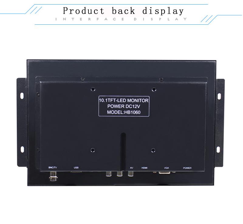 Изображение товара: 10-дюймовый светодиодный открытый встраиваемый ЖК-монитор, HDMI, компьютерный монитор, BNC-интерфейс, HD-монитор