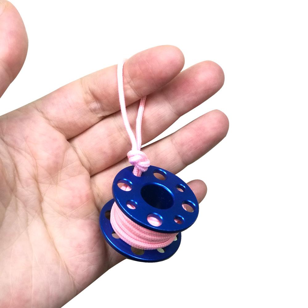 Изображение товара: Миниатюрная катушка для подводного плавания, подвесная катушка на палец, в подарок для дайвинга, с линией, украшение для сумки для дайвинга