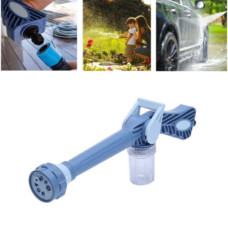 Изображение товара: Пистолет для воды высокого давления 8 в 1, автомобильный садовый пистолет-распылитель моющего средства, распылитель, пластик, простой в использовании Ez Jet Water Cannon, турбо-распылитель