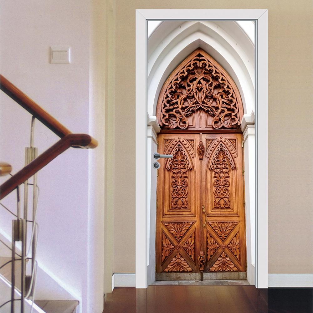 Изображение товара: Мусульманские исламские Религиозные наклейки на стену двери наклейки для стены в гостиной самоклеящаяся виниловая наклейка на стену дома