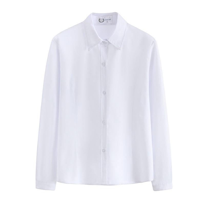 Изображение товара: Женские JK форма для старшей школы Топ для девушек-студенток Harajuku опрятный Стиль размера плюс с белой рубашкой топ блуза с рукавом