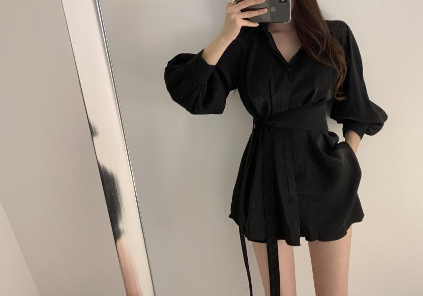 Изображение товара: ZAWFL корейский шик элегантная градиентная рубашка Женская мода отложной воротник блузки с длинным рукавом Женские топы 2021 Harajuku кимоно