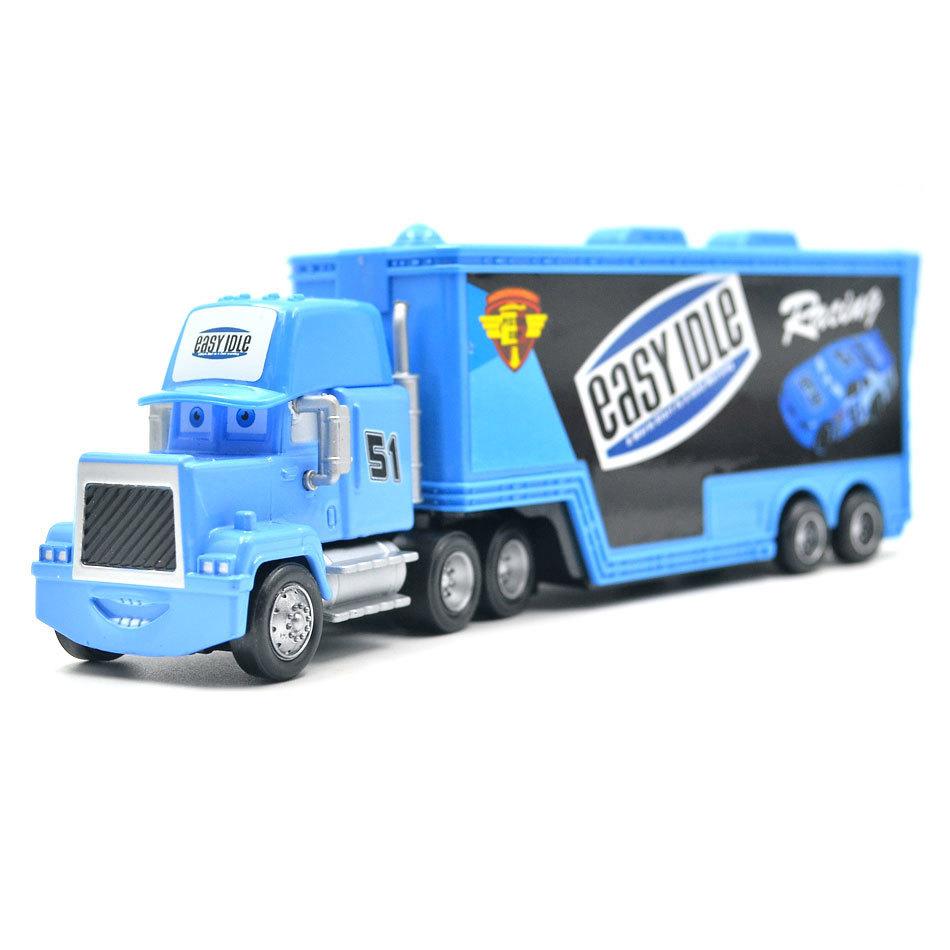 Изображение товара: Disney Pixar Cars 3 1:55 Mack Truck Mcqueen литой металл сплав и пластик Модель игрушки автомобиль Подарки для детей