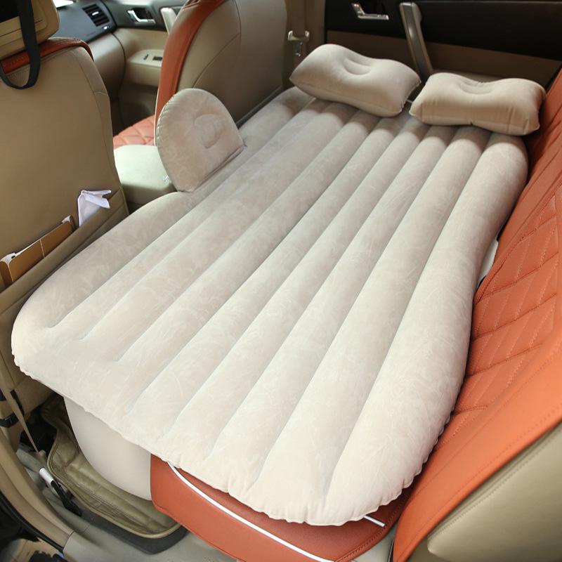 Изображение товара: Универсальный надувной автомобильный матрас для заднего сиденья, уличный туристический коврик для сна, подушка, автомобильная дорожная кровать с надувной диванной подушкой