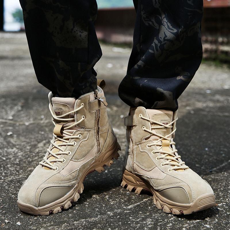 Изображение товара: Кроссовки zeeohh мужские тактические, полуботинки в стиле милитари, Рабочая обувь спецназа для пустыни, Осень-зима 2022