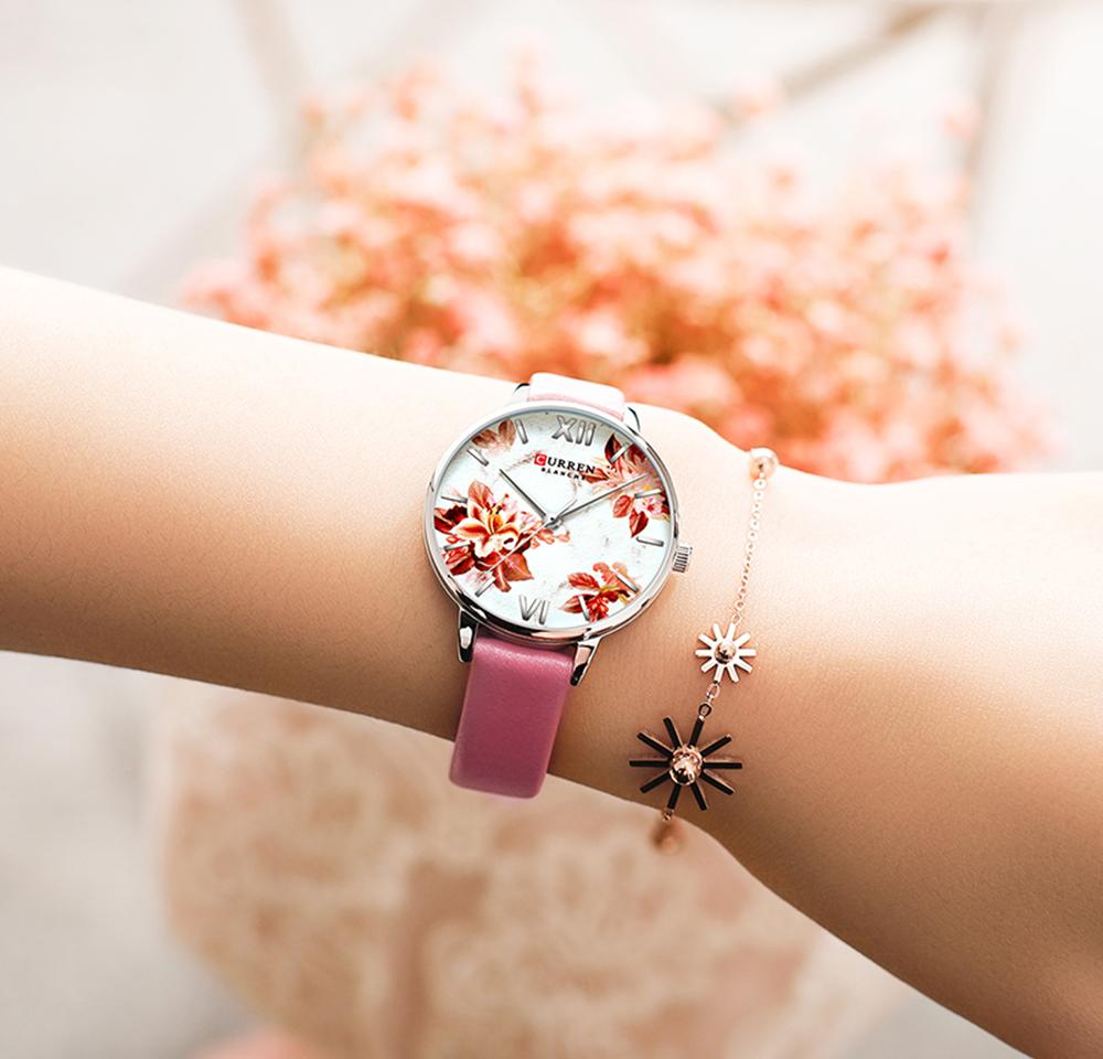 Изображение товара: CURREN новые женские роскошные брендовые часы простые Кварцевые женские водонепроницаемые наручные часы женские модные повседневные часы reloj mujer