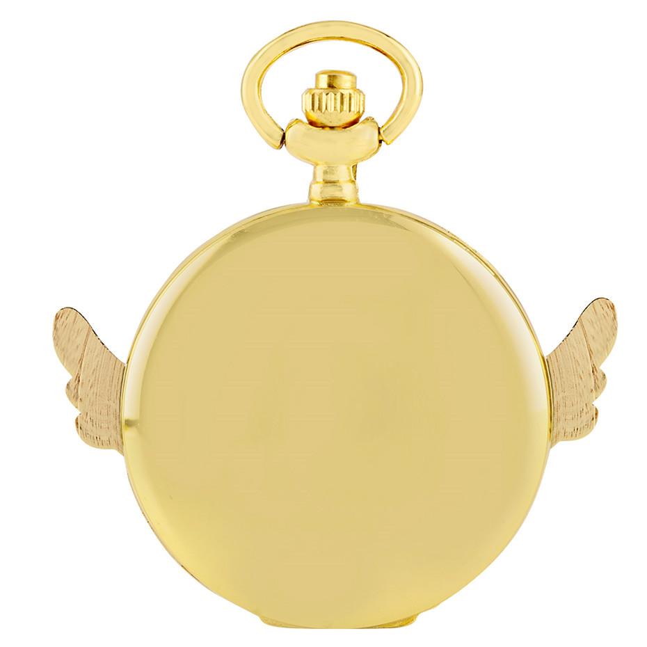 Изображение товара: Кварцевые карманные часы с арабскими цифрами, изысканное золотое ожерелье, цепочка, милые, розовые, белые, полная охота, детские часы с подвеской