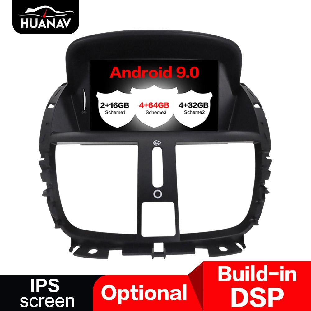Изображение товара: DSP Android 9,0 автомобильный DVD плеер GPS навигация для Peugeot 207 2008-2014 стерео головное устройство авто радио мультимедийная лента рекордер