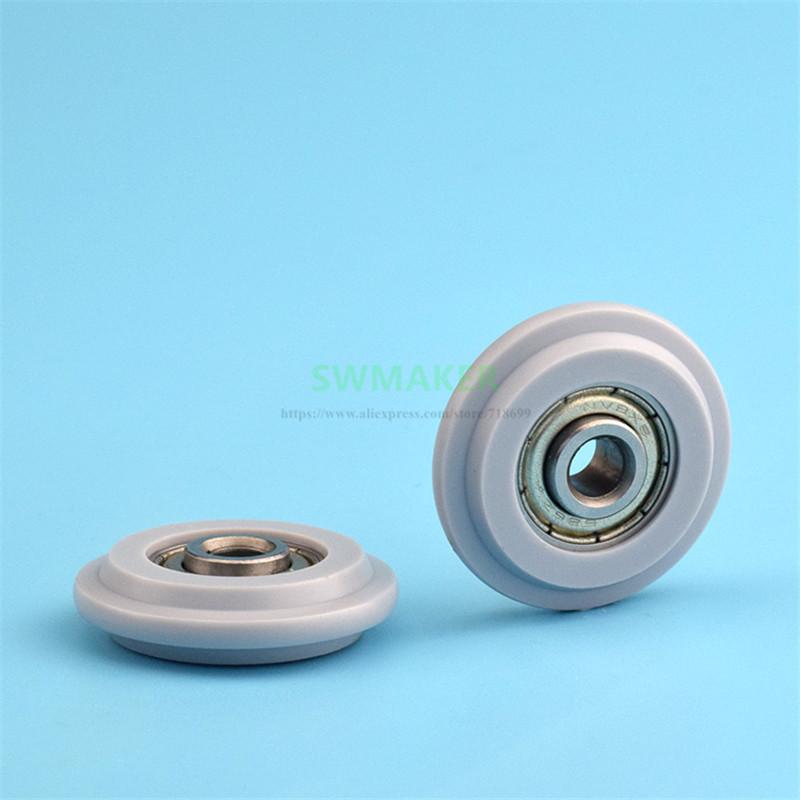 Изображение товара: 10 шт. 6*32*8 мм дверь и фотокамера/направляющее колесо, внешнее пластиковое дверное колесо cam POM