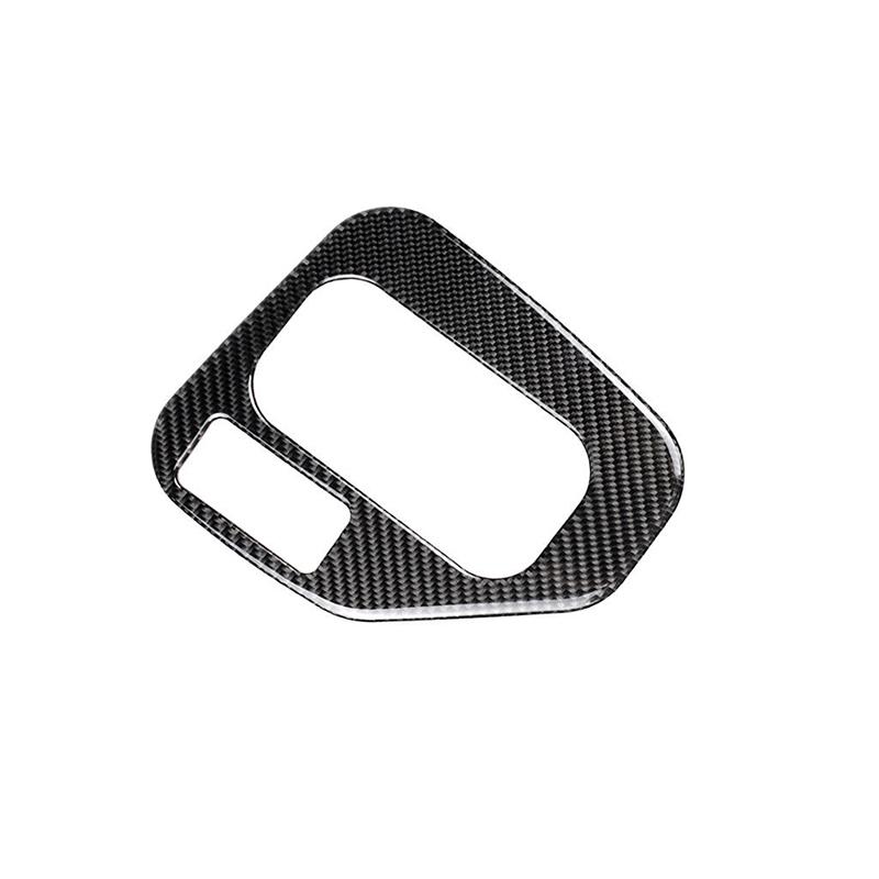 Изображение товара: 1pc LHD Decorative Frame Black Carbon Fiber Gear Shift Knob Panel Sticker Trim High Quality Suitable For BMW 5 Series E39 95-03