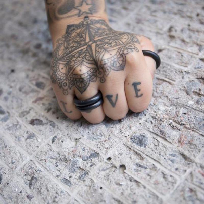 Изображение товара: YD & YDBZ новый резиновый браслет и кольцо набор ручной работы ювелирные изделия в стиле панк Модные браслеты мягкие кольца Модный Ювелирный набор оптом