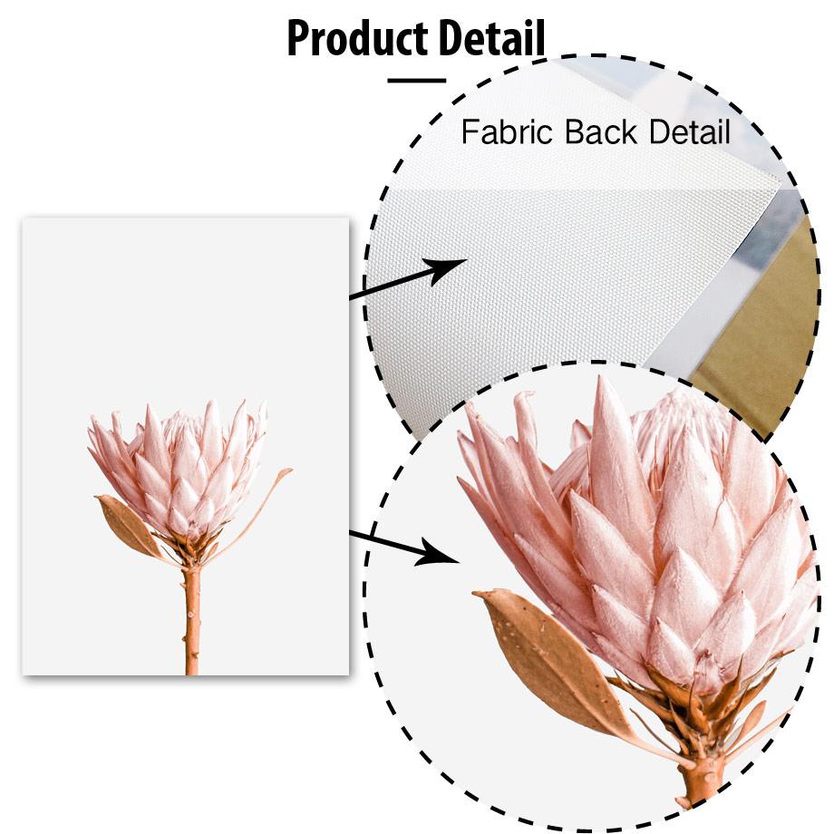 Изображение товара: Абстрактная фигурка розового пиона, хризантемы, настенная Картина на холсте, скандинавские постеры и принты, настенные картины для декора гостиной