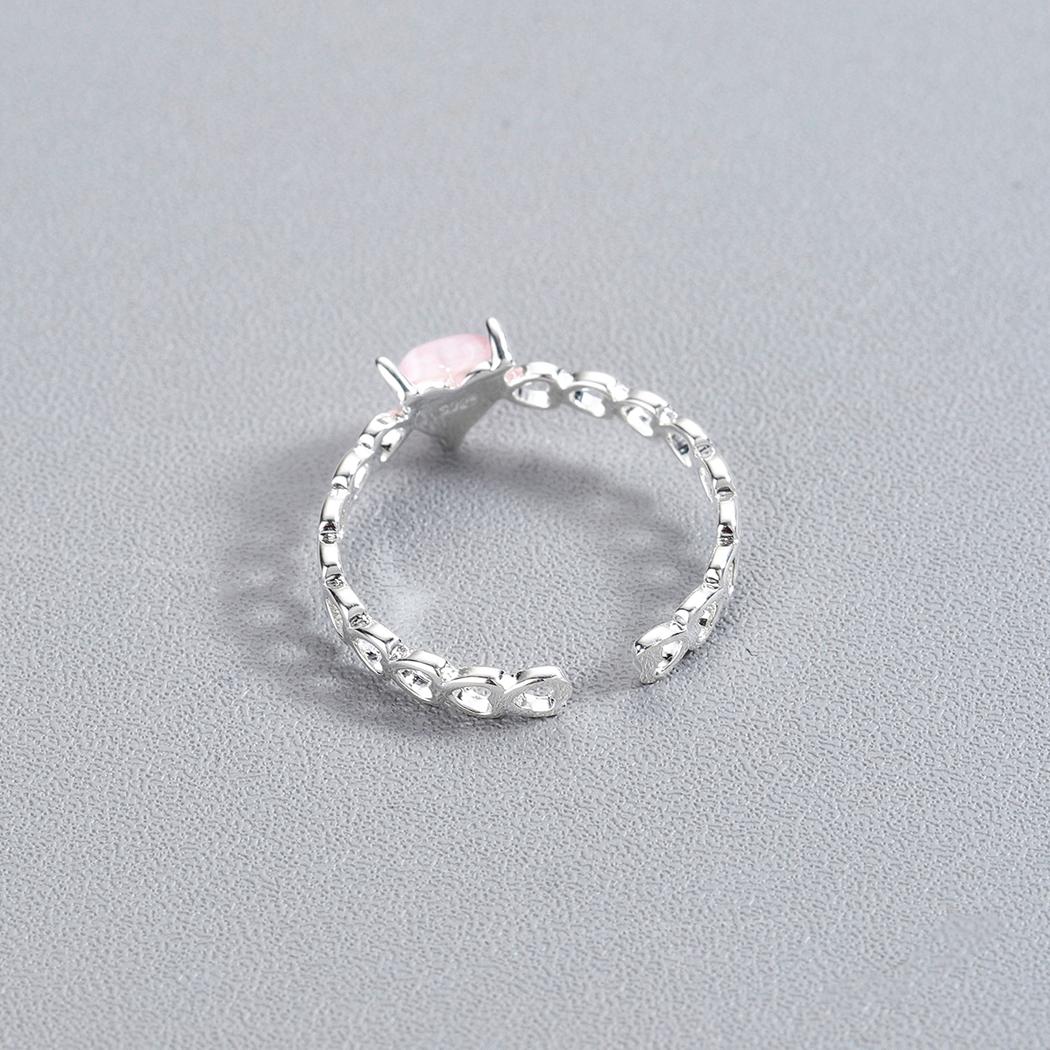 Изображение товара: Женское кольцо в этническом стиле, розовое кольцо с рисунком кошачий глаз, лисы, сердца