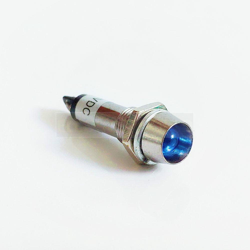 Изображение товара: Металлический светодиодный индикатор s, водонепроницаемая сигнальная лампа без провода, 5 цветов, XD8-1 В, 24 В, 220 В, 8 мм