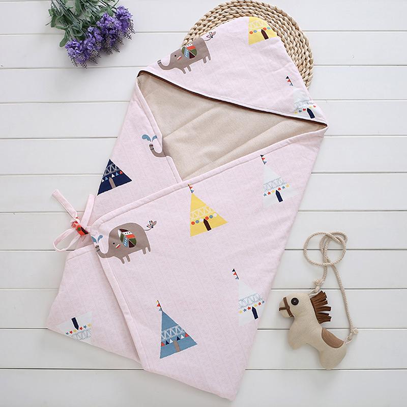 Изображение товара: Детское одеяло и пеленание, 3-слойное Экологичное хлопковое мягкое дышащее одеяло для новорожденных, постельный комплект Manta Bebe, 2019