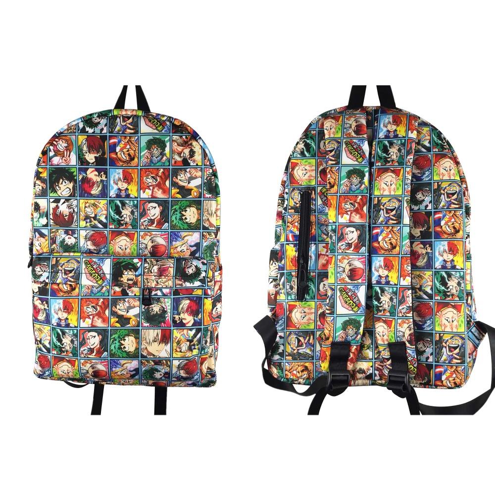 Изображение товара: Рюкзак с героями мультфильмов моя геройская академия, школьный ранец боку, без героев академии, сумки для книг, дорожный рюкзак на плечо для ноутбука для подростков