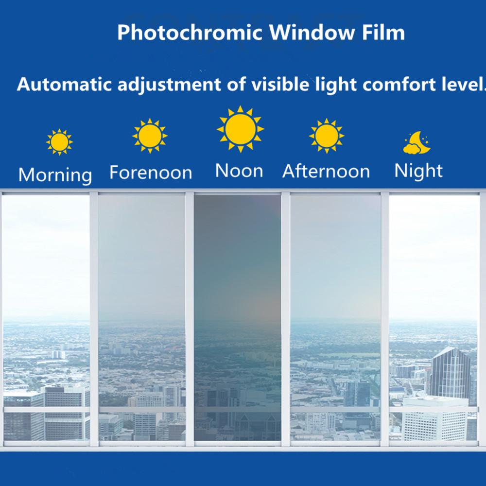 Изображение товара: HOHOFILM 60 ''x 20'' 30%-70% VLT фотохромная пленка для окон автомобиля, Тонировка окон с двойным магнетроном, Волшебная пленка, наклейка на окно