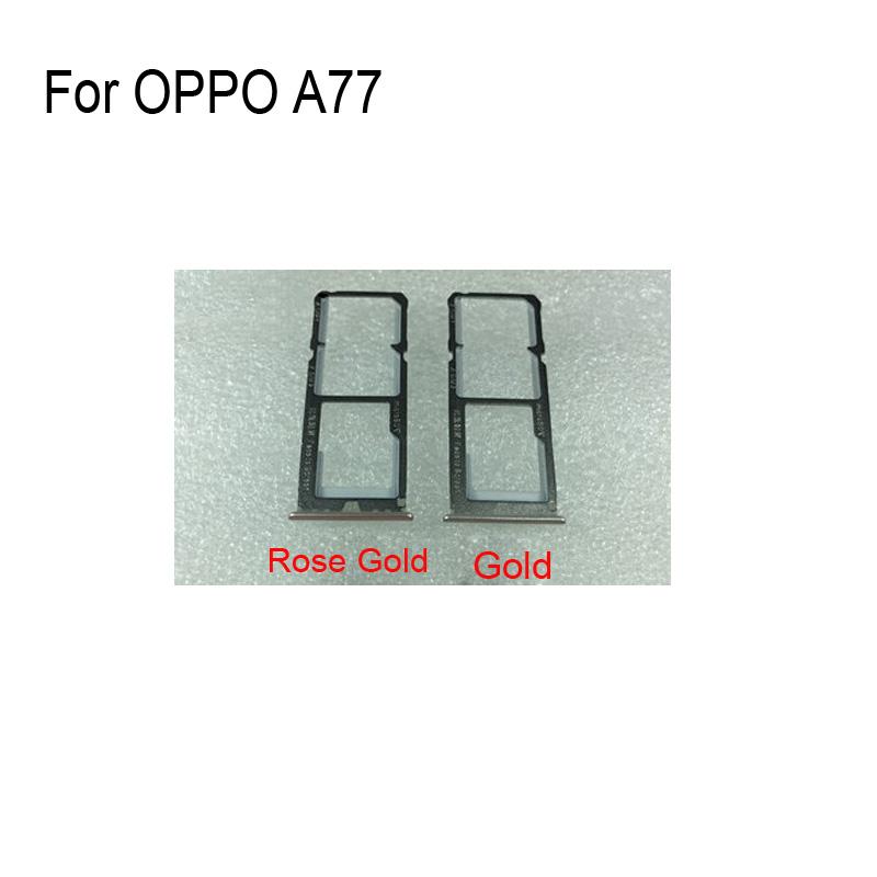 Изображение товара: 100% Оригинальный серебристый лоток для SIM-карты для OPPO A77 a77 лоток для SD-карты SIM-карта памяти для OPPO A 77 запасные части