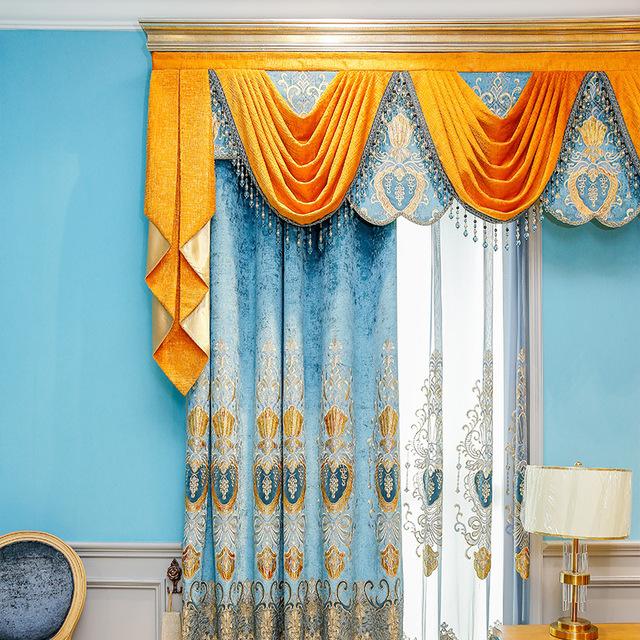 Изображение товара: Роскошные затемняющие шторы для гостиной, французские шторы высокого качества для кухни с оконной отделкой для спальни